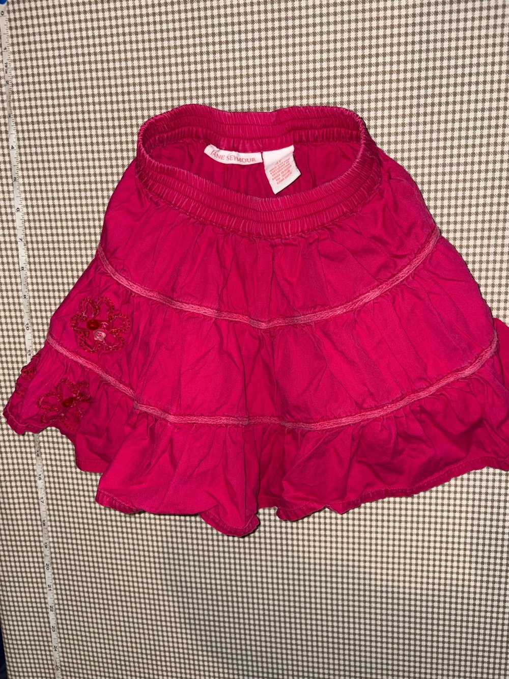 Jane Seymour Hot Pink Tiered Skirt - Girls size 4T